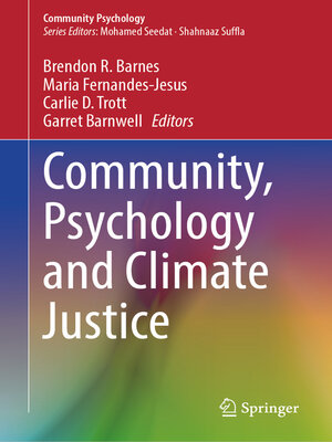 cover image of Community, Psychology and Climate Justice